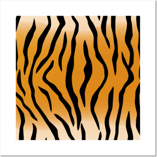 Tiger King Animal Print Art Deco Pattern Design Posters and Art